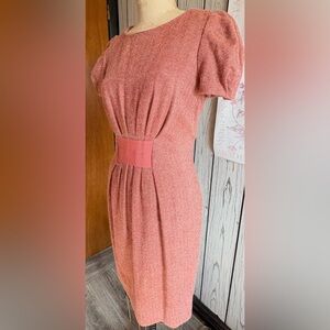 Ports tweed Elegant Pink Dress